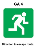 GA4 - Direction to escape route (Left)