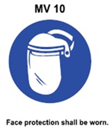 MV10 - Pedestrians must use this route