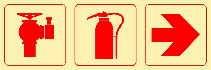 F12 - Hydrant + extinguisher + arrow right
