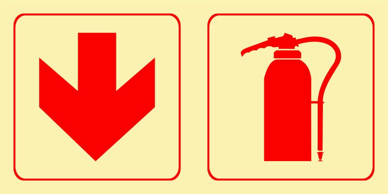 F13 - Arrow down + extinguisher