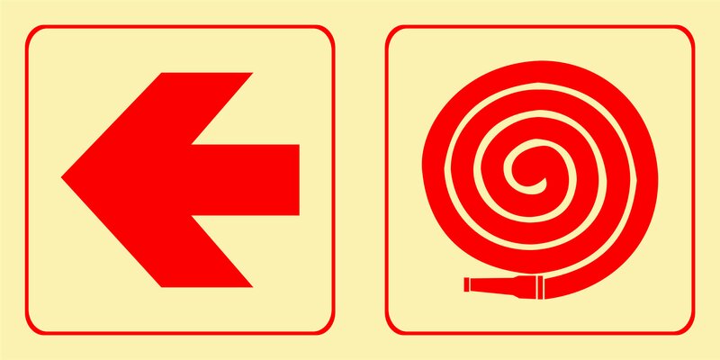 F17 - Hose reel + arrow left