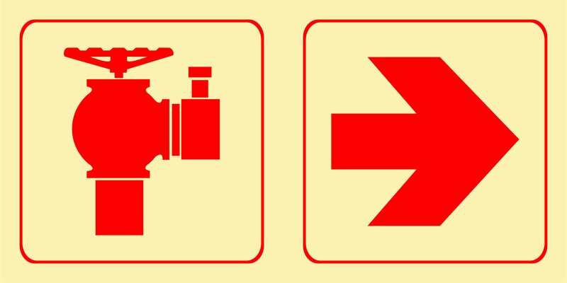 F21 - Hydrant + arrow right