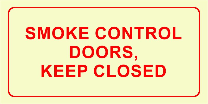 F42 - Smoke control doors, keep closed