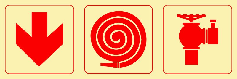 F7 - Arrow down + hose reel + hydrant