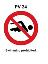 PV24 - Swimming prohibited