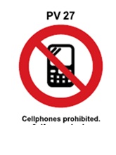 PV27 - Cellphones prohibited
