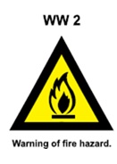 WW2 - Warning of fire hazard