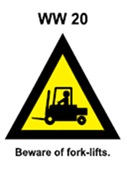WW20 - Beware of fork-lifts