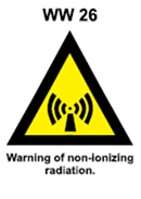 WW26 - Warning of non-ionizing radiation