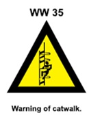 WW35 - Warning of catwalk